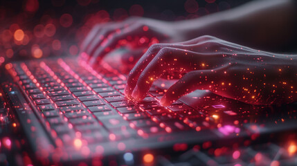 ai computer programmer on laptop with big data future technology background digital technology cloud
