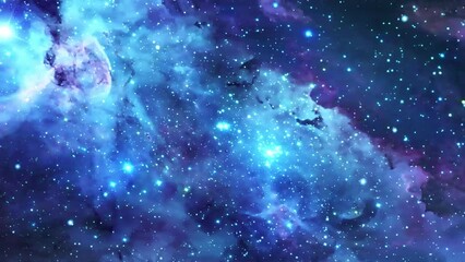 Wall Mural - nebula galaxy motion 3d animated background