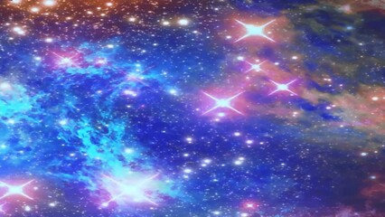 Canvas Print - space universe motion animation abstract background