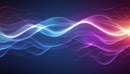 Wall Mural - A colorful wave of light