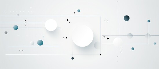 Wall Mural - white vector abstract geometrical shape modern banner. minimalist graphic design element future styl