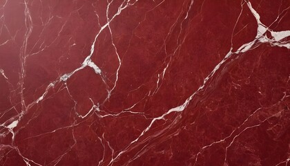 Wall Mural - Dark red marble block, a few white stripes and veins, light from left upper corner