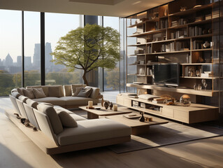 Sticker - modern living room