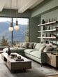 bright modern living room UHD Wallpaper
