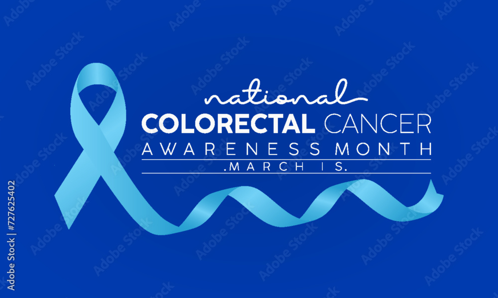 National Colorectal Cancer Awareness Month Observed every year of March, Medical Awareness Vector banner, flyer, poster and social medial template design.