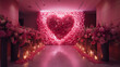 valentines day romantic decoration, decoration for the first night of wedding