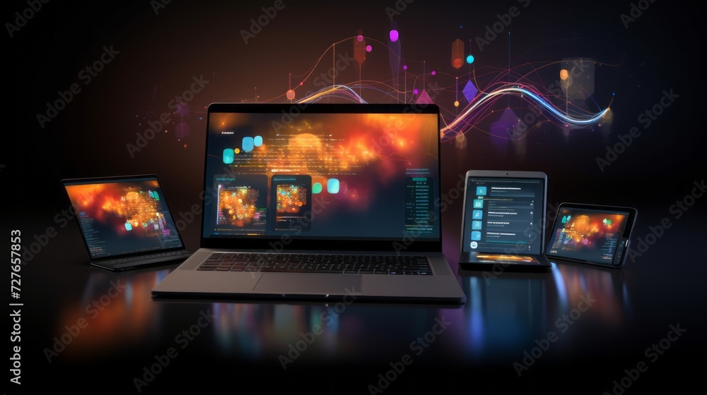 cross-platform website and mobile app development for laptops: coding ...