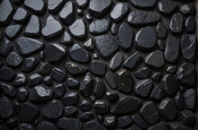 Close Up Of Black Stones