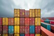 © ChickyKai - Container Loading: Freight Transport at International Port,Cargo Transfer: Crane Loading Containers onto Ship