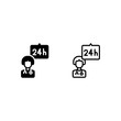 © Amru - doctor doc stand-by 24 hours icon and illustration - vector