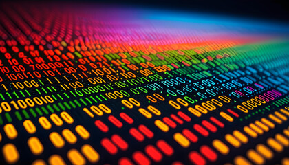 Binary Code. Programming. Digital. Technology. Data. Computing. Coding. Information. Computer Science. Cybersecurity. Matrix. Tech Background. Binary Digits. Software. AI Generated.