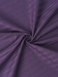 example of twisted cotton stripe-satin fabric. eggplant color.​