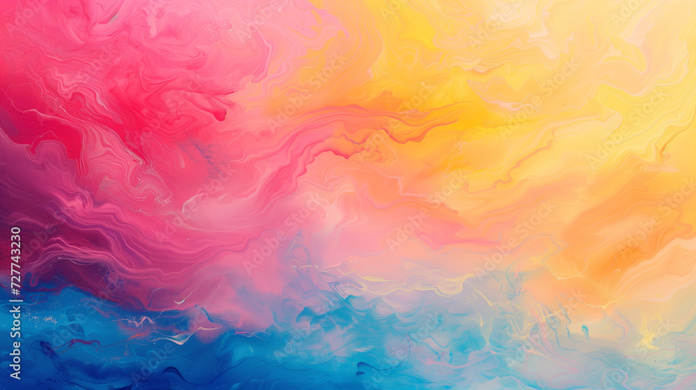 Wave Conjuring Bright pastel hues blend seamlessly, creating the illusion of ...
