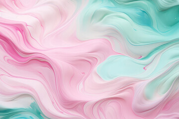 Wall Mural - abstract textured marble ink watercolor splash: a creative fluid flow on a light background.