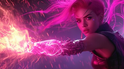incandescent plasma, Jem and the Holograms, action pose