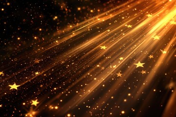 Canvas Print - sun shining brightly through a starry sky. perfect for astronomy enthusiasts and dreamers alike