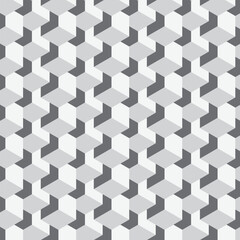 Wall Mural - abstract seamless repeatable grey polygon pattern.