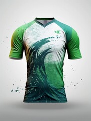 Wall Mural - sports t-shirt design, jersey mockup for football club