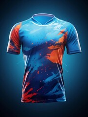 Wall Mural - sports t-shirt design, jersey mockup for football club