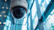 CCTV Camera in a Bank, Modern Financial Security
