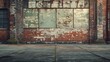Old building wall texture background with empty space. AI generated image