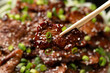 © grinchh - Korean BBQ Maekjeok, Doenjang Marinated Pork. Asian party food.