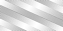 Halftone Black And White Grunge. Texture Of Dots Scattered On A White Background. Abstract Pattern In Vintage Art Style Print On Business Cards, Badges, Labels.