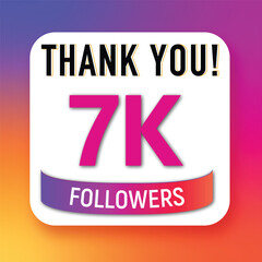 Thank you 100K followers celebration template design for social network and follower achievement celebration design