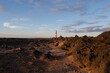 Toston Lighthouse kurz vor Sonnenuntergang im Abendrot - El Cotillo,Fuerteventura,Spain