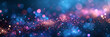 © ratatosk - Abstract blue, purple and pink glitter lights background. Unicorn. Circle blurred bokeh. Romantic backdrop for Valentines day, women's day, holiday or event