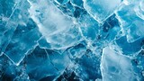 Fototapeta  - Crystalline Blue Ice Textures: Nature's Frozen Mosaic