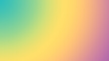Purple yellow and mint green pastel round gradient color background.