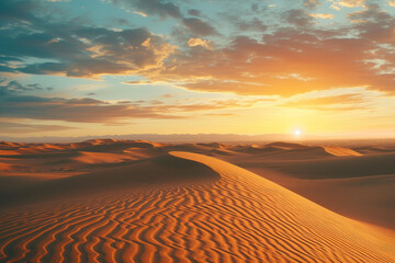 Wall Mural - Sands of Time: Desert Horizon