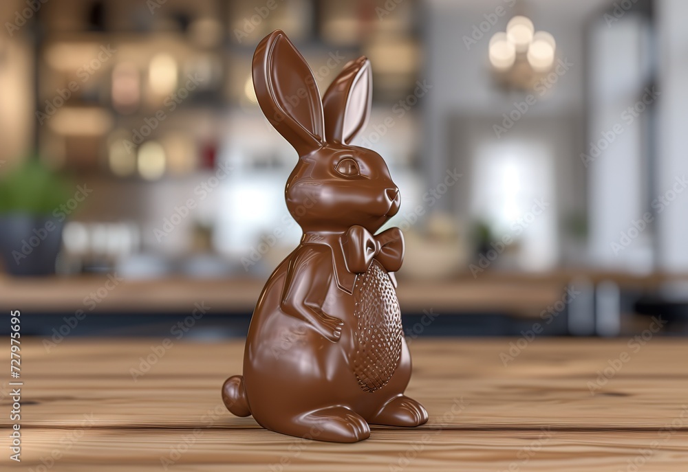 Elegant Chocolate Bunny: The perfect combination of art and sweetness ...