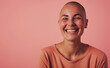 Portrait of a Happy Cancer Patient.