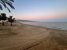 Spanish Beach View At Sunset