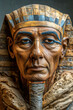 Pharaoh of Egypt Mask in Ancient Times Generative AI Illustration