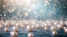 Shiny Sparkle Pearl Jewelry Beads Wallpaper Background