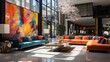 Luxurious Hotel Lobby Interior