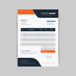 © mkmvecstor - professional and modern business invoice template design, business bill form, receipt, price list,