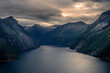 Traveling Norway Tafjord Valldal Norway Beautiful View across the Fjord