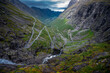 Trollstigen Road 63 Trolls Ladder Stigfossen Waterfall