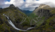 Trollstigen Road 63 Trolls Ladder Stigfossen Waterfall