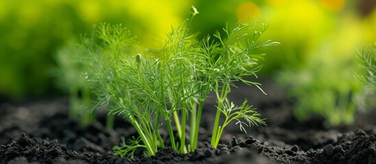 Wall Mural - Dill for Seedlings: A Delightful Herb for Growing Strong and Healthy Dill Seedlings