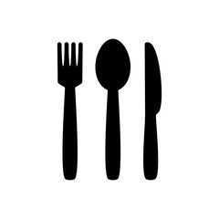 Wall Mural - spoon and fork icon vector. spoon, fork and knife icon vector. restaurant icon