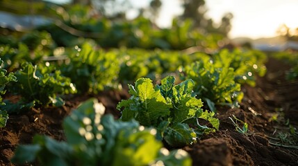 Sticker - solar-powered irrigation system, showcasing sustainability in agriculture through the use of renewable energy 