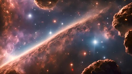 Wall Mural - traveling through deep space, navigating the universe