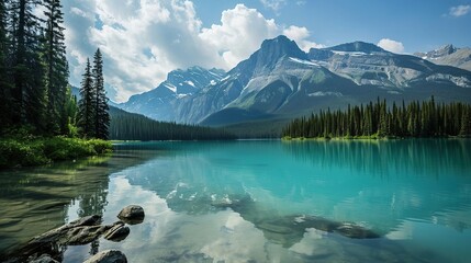 Poster - lake in the mountains