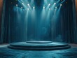 © CreativeCreations - stage with some fog and spot lights.