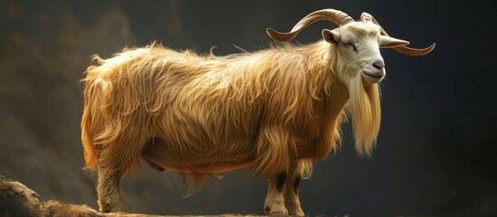 Wall Mural - Golden Guernsey Goat: The Majestic Charm of the Golden Guernsey Goat Shines Through